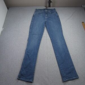 7 For All Mankind Jeans Womens 25 Blue Kimmie Straight Stretch Denim